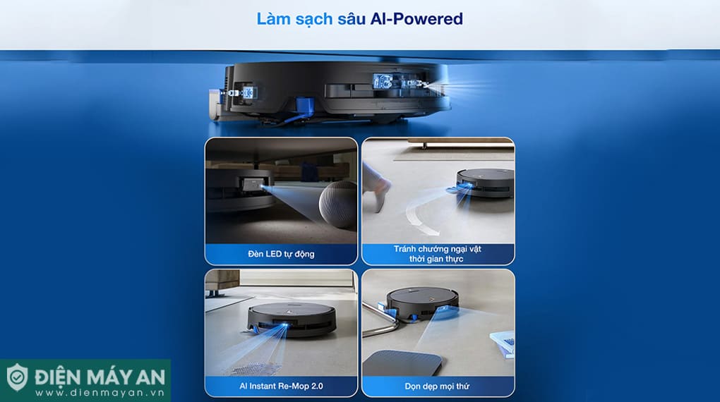 Robot hút bụi lau nhà Ecovacs Deebot X9 Pro Omni
